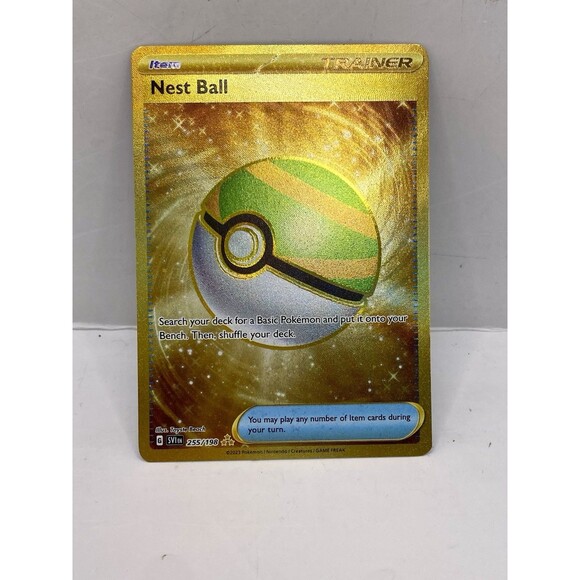 Nest Ball 255/198 Gold Secret Rare Full Art Trainer SV1 Scarlet & Violet NM - Picture 1 of 2